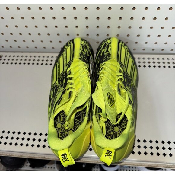 Adidas AdiZero 12.0 Poison Mens Football Cleats Size 11.5 Neon Green Black - Picture 2 of 9